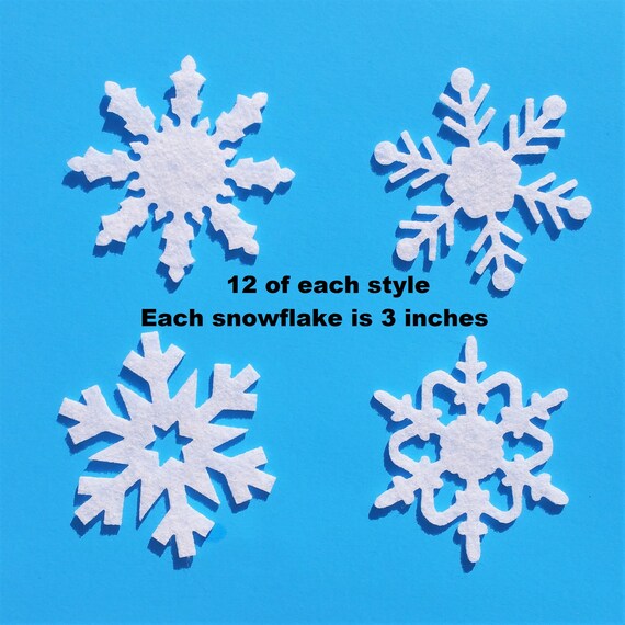 Snowflake Cutouts - 9ct. (5 - 12) - Party Adventure