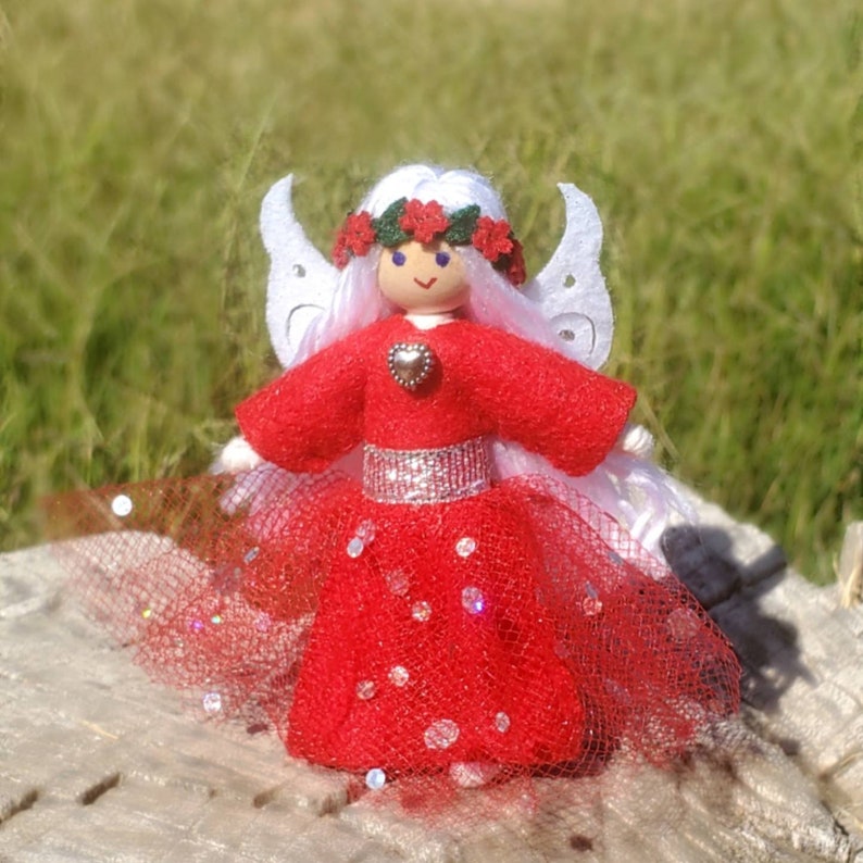 Mini Fairy Doll Toy Flower Fairy Handmade Small Fairy Doll Bendy Doll Tooth Fairy Tiny Fairy Doll Wildflower Toys image 4