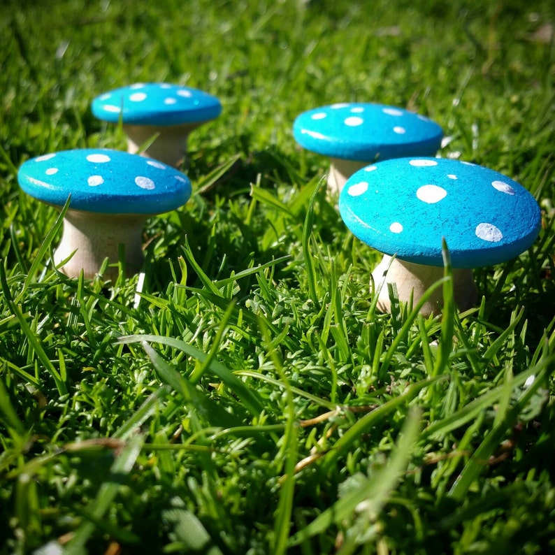 Fairy Toadstools Wooden Mushrooms Fairy Garden Toadstool - Etsy UK