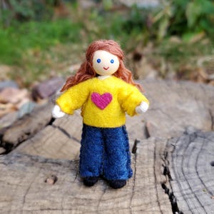 Little Sister Dollhouse Doll | Miniature 1:12 scale dolls family personalized