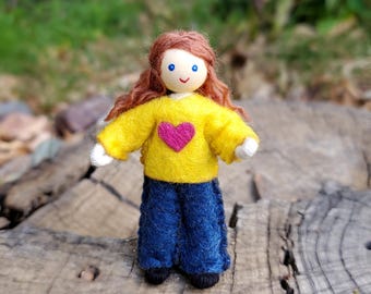 Little Sister Dollhouse Doll | Miniature 1:12 scale dolls family personalized