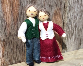 Dollhouse Dolls Grandparents | Grandpa Grandma Doll | Dollhouse people