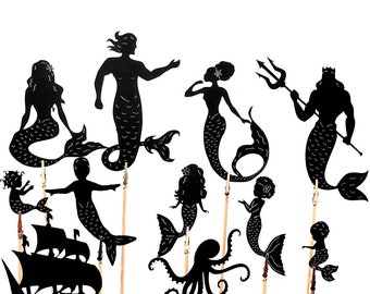 Mermaid Shadow Puppets