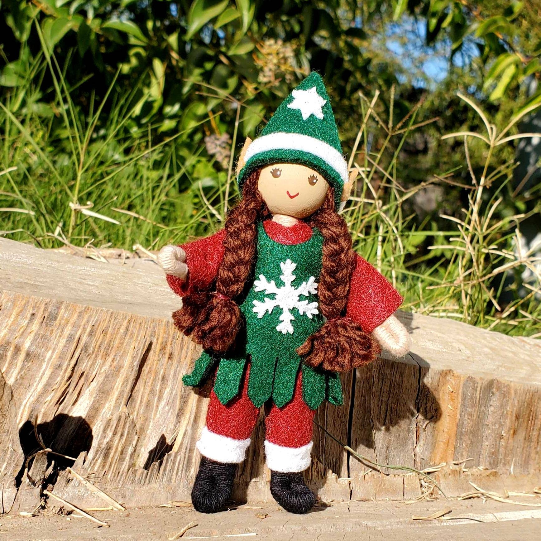 Elf Doll Figurine Christmas girl elf cute elf dolls Etsy