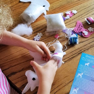 Unicorn Craft Sewing Kit for Kids Unicorn Toy Unicorn Plush image 8