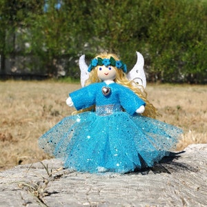 Mini Fairy Doll Toy - Flower Fairy Handmade - Small Fairy Doll - Bendy Doll - Tooth Fairy - Tiny Fairy Doll - Wildflower Toys