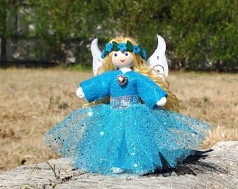 Mini Fairy Doll Toy - Flower Fairy Handmade - Small Fairy Doll - Bendy Doll - Tooth Fairy - Tiny Fairy Doll - Wildflower Toys