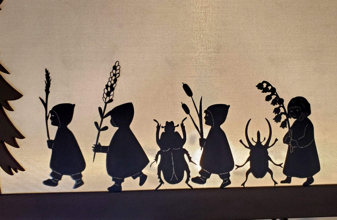 Root Children Shadow Puppets for Story Telling. Waldorf Steiner