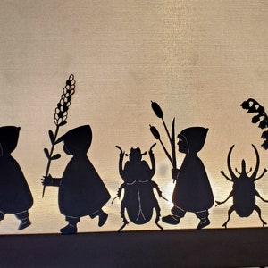 Root Children Shadow Puppets for Story Telling. Waldorf Steiner Shadow Puppet Theater Homeschool Classroom