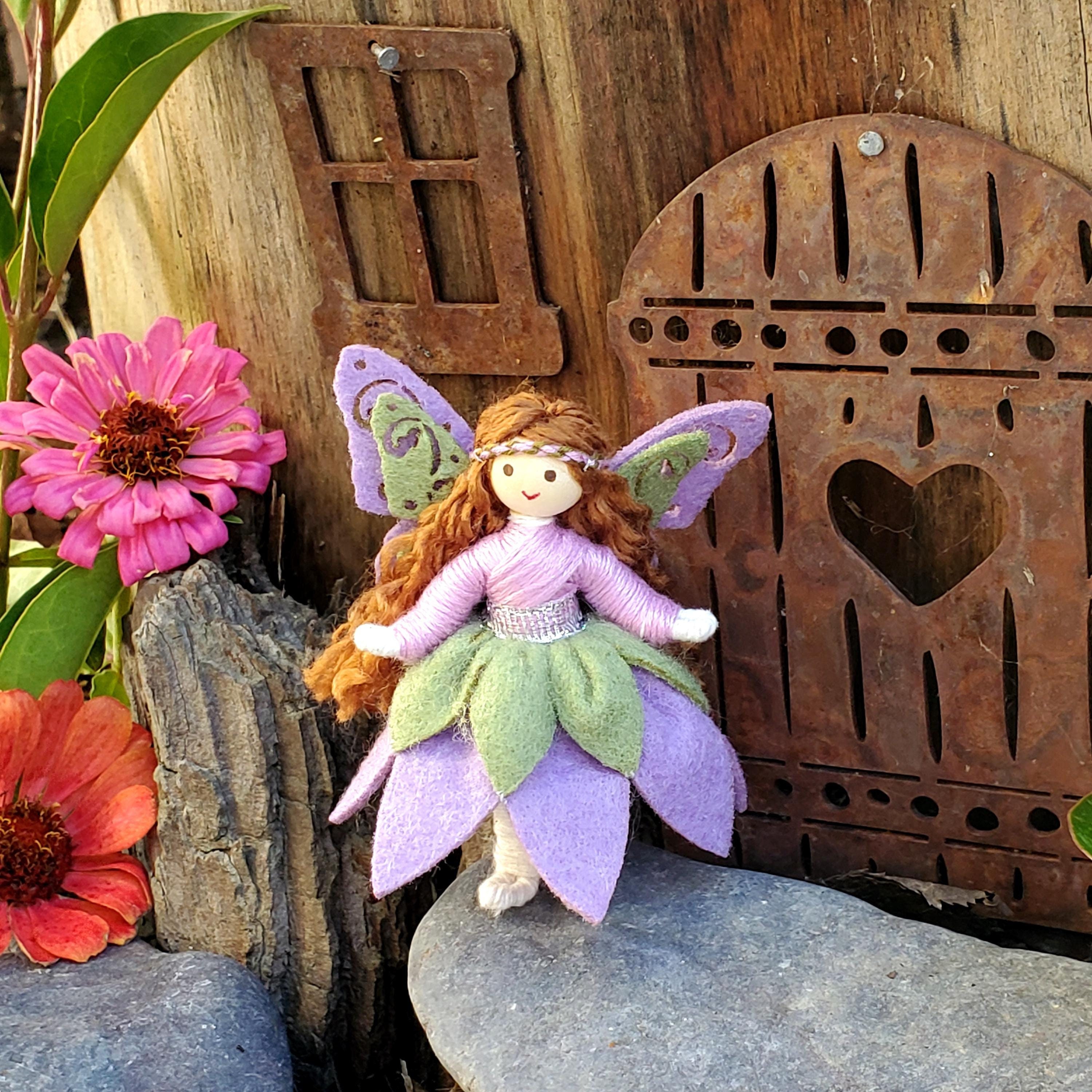 Fairy Doll - Fairy Princess - Flower Fairy - Bendy Doll (brown