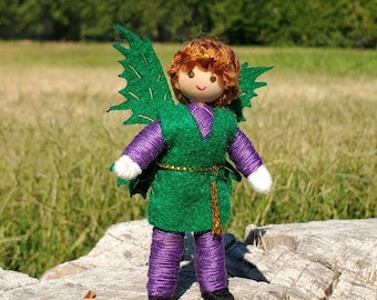 Fairy Prince - boy fairy doll - Fairy Toy, Waldorf Fairy - bendy doll -  Boy doll