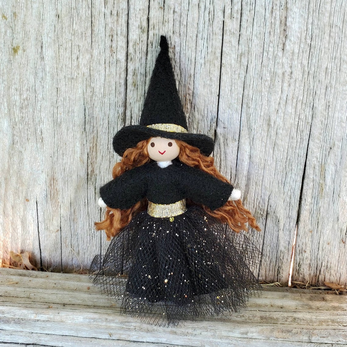 Cute Witch Doll Sweet Witch Figurine Handmade Small Witch Etsy