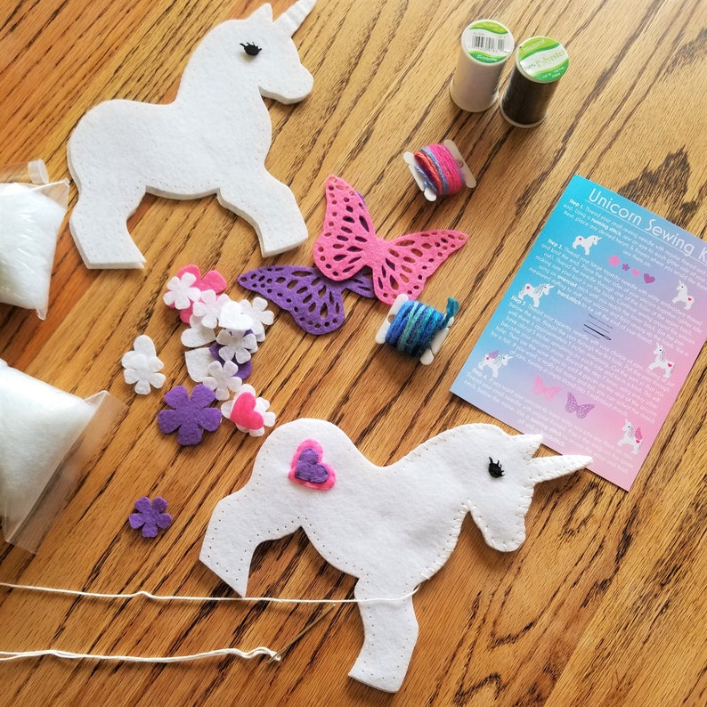 Unicorn Craft Sewing Kit for Kids Unicorn Toy Unicorn Plush image 7