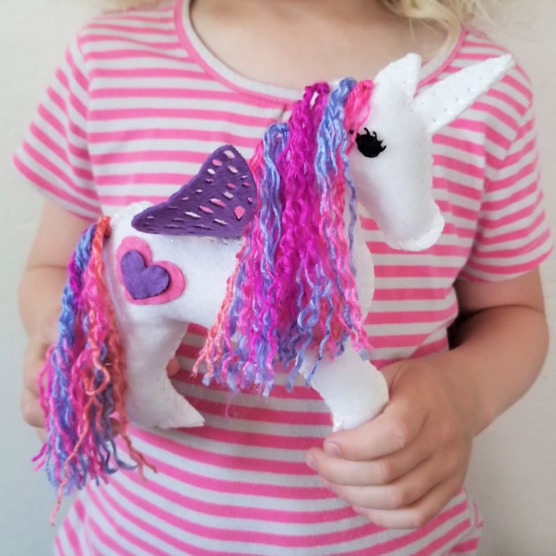 Unicorn Craft Sewing Kit for Kids Unicorn Toy Unicorn Plush image 10