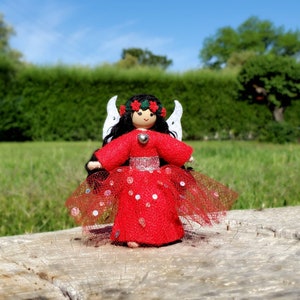 Mini Fairy Doll Toy - Flower Fairy Handmade - Small Fairy Doll - Bendy Doll - Tooth Fairy - Tiny Fairy Doll - Wildflower Toys