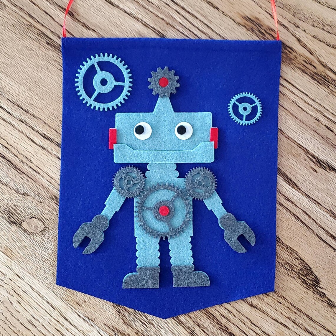 DIY Felt Craft Kits for Kids Felt Banner Kit Robot Banner Etsy