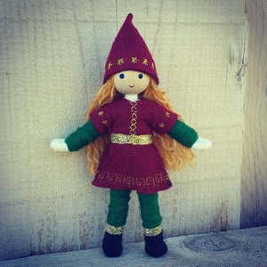 Elf Doll Figurine Christmas girl elf - cute elf dolls - Elves - Wildflower Toys - holiday kindness