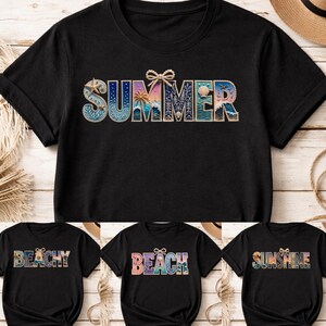 Sommarstrandsolsken PNG-paketskjortadesign PNG lapptäcke tropisk grafik digital nedladdning kustsublimering PNG