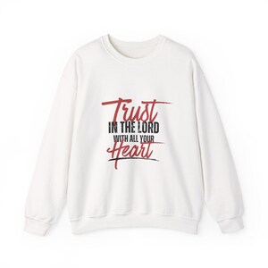 Inspirational Sweatshirt, Bible Verse Crewneck, Christian Jumper, Religious Pullover, Motivational Shirt