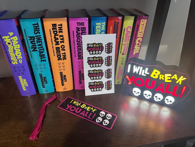 Ruination Bookmark Dungeon Crawler Carl 3D Printed Bookmark –