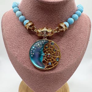 Kirks Folly Blue Moon & Dreamcatcher Necklace – Celestial Fantasy