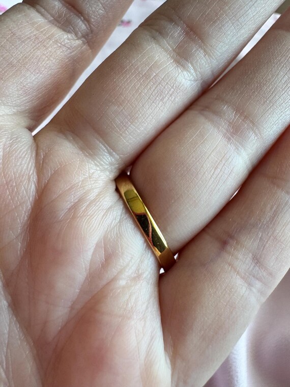 Vintage Red Pear Cut Statement Ring | Ruby Red Cr… - image 5