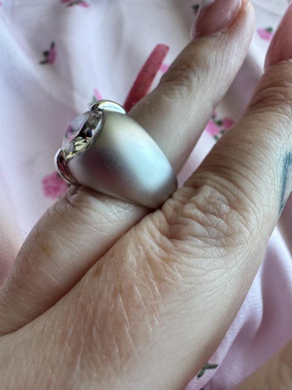 Vintage Oversized Solitaire Statement Ring | Larg… - image 5
