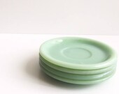 Vintage Fire King Jadeite, Jane Ray set, Plates, Saucers, Fire King Oven Ware Jadeite Anchor, Jade green plates, jadeite plate