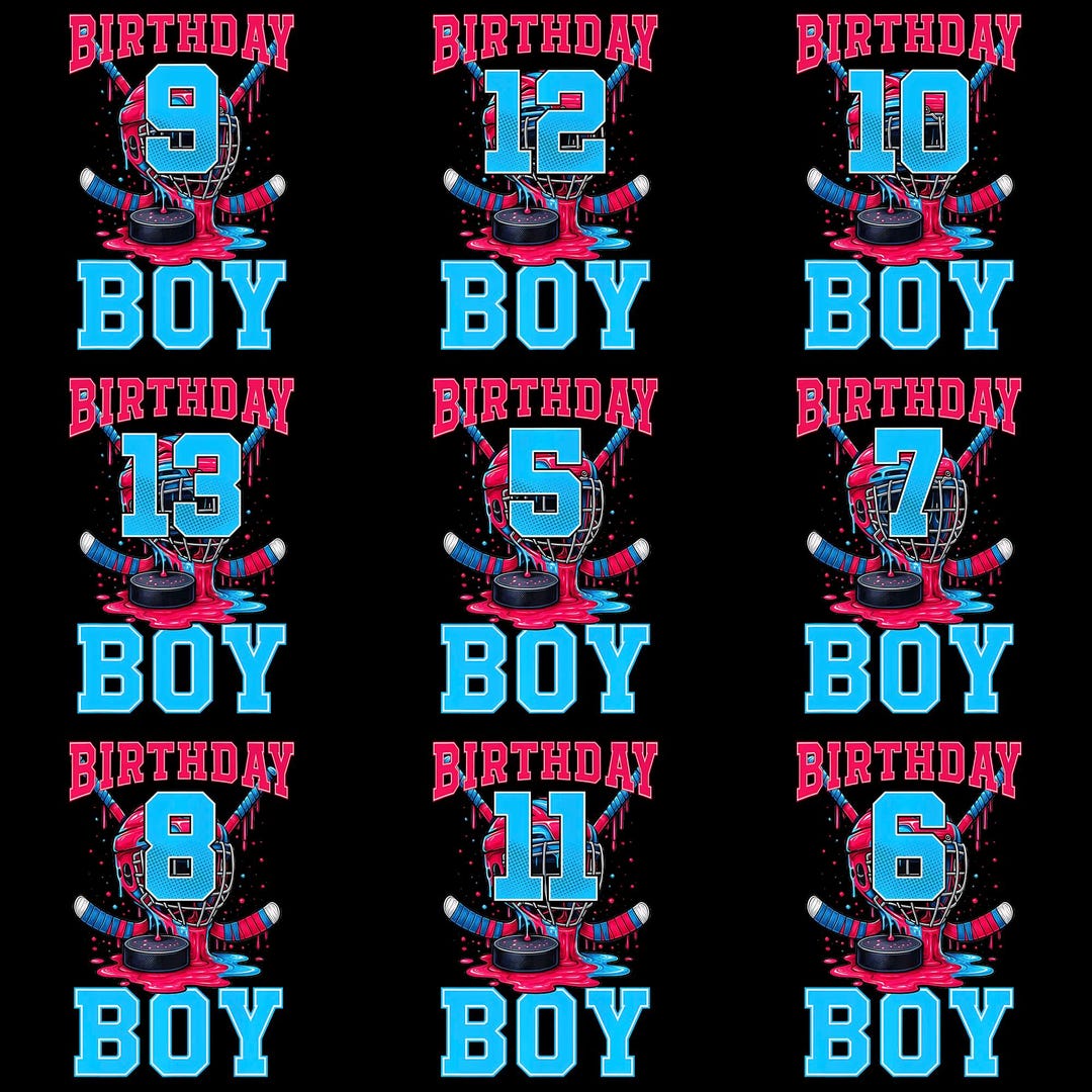 Hockey Ice Cream Drip PNG, Funny Birthday Boy Sports Clipart, Slay ...