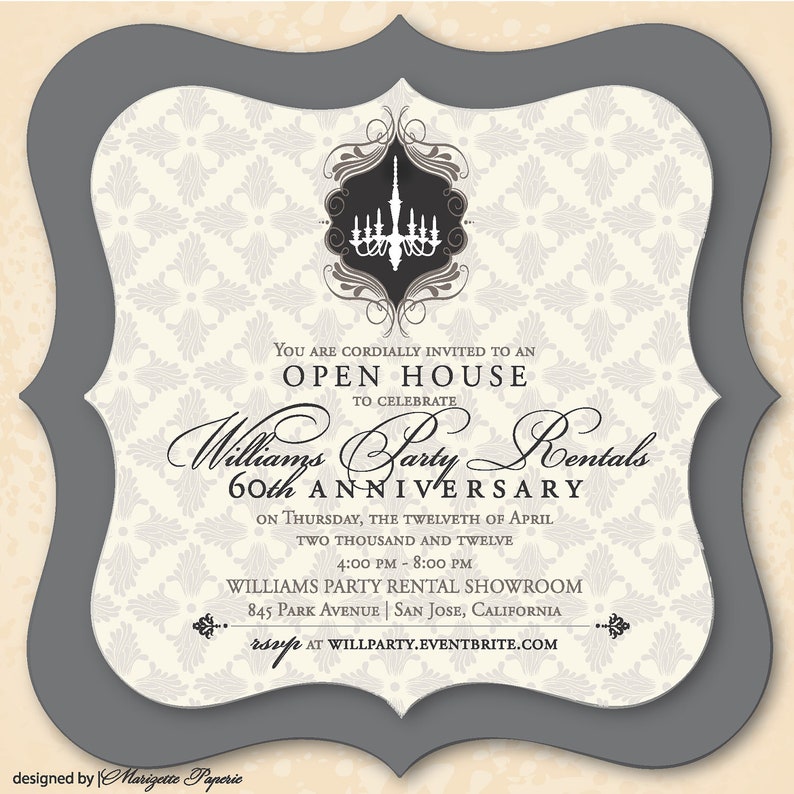 Elegant Party Invitation Etsy