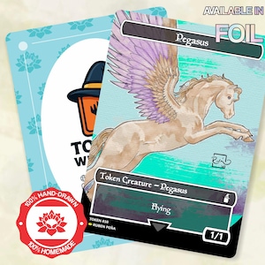 pegasus cards mtg Pegasus Token (1/1 - Flying) by David Martin main image 0