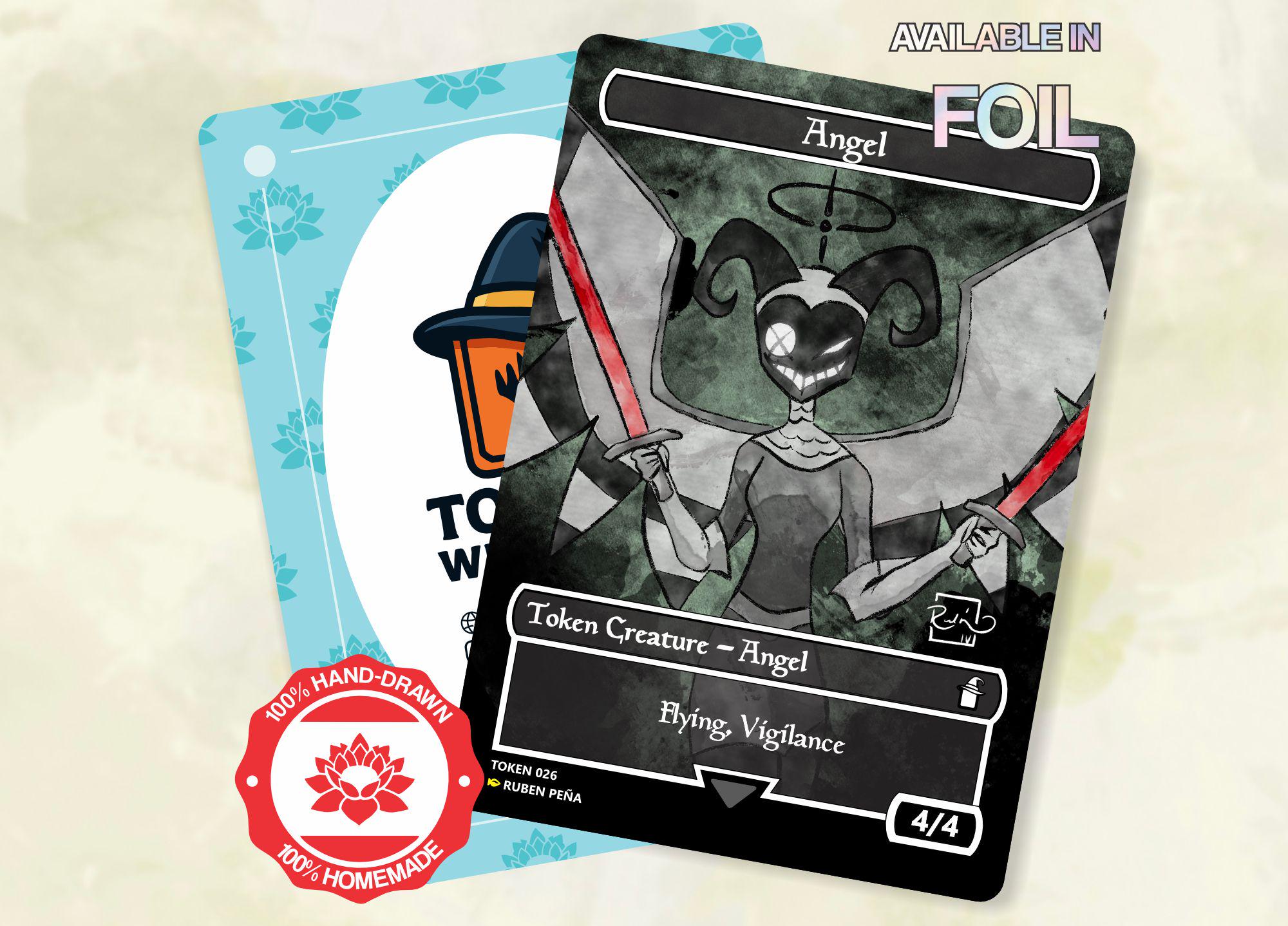 Hazbin Trading Card Angel - Etsy
