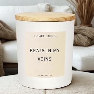 Funny DJ Gift Candle Quirky Music Lover Candle Unique Party Candle for DJs Perfect for Music Lover Gift Box Included