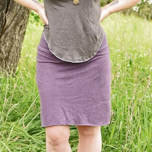 Hemp Organic Cotton Mini Skirt: Aline Comfy Skirt