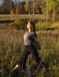 Hemp Capri Yoga Pants: Wide Leg, Organic Cotton Blend