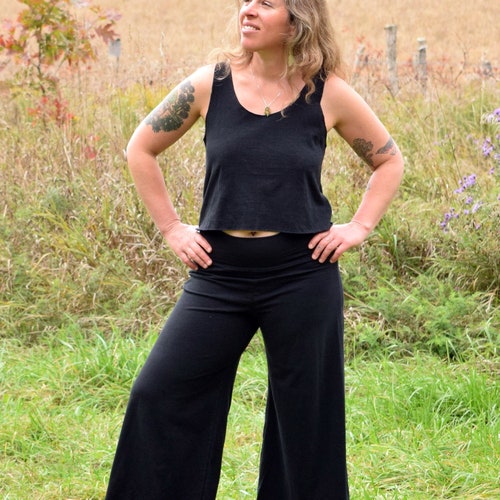 Equinox Gauchos wide Leg Pants Palazzo Pants Cropped - Etsy