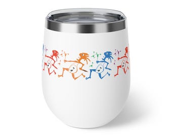 Weit verbreitete Panik Wein Becher | WSP Notenfresser Tasse | Jam Band Weinglas