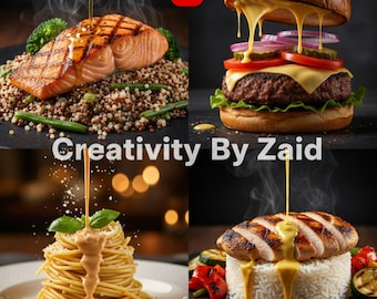 Mais de 30 vídeos cinematográficos de culinária com IA, vídeos de receitas gourmet e conteúdo viral sobre comida para redes sociais.