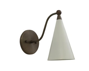 Handmade Brass Wall Sconce: Modern Minimalist Lighting