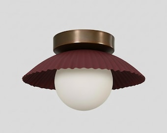 Infälld taklampa i mässing, modern stil, glob