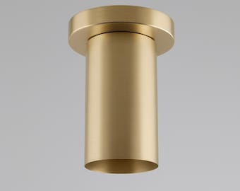 Handmade Brass Ceiling Spotlight: Modern Semi Flush Mount Light