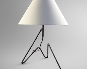 Brass Table Lamp Italian Style Fabric Desk Lamp