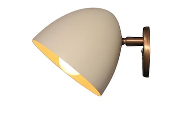Handmade Modern Brass Wall Sconce: Mid-Century Minimalist Light
