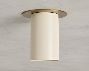 Brass Ceiling Spot Light Modern Flush Mount Handmade Mid Century Ceiling Fixture