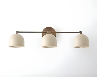 Handmade Brass Sconce 3 Vanity Light-Wall Light-Bathroom Wall Light-Colorful Lighting