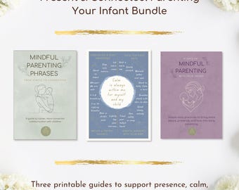 Mindful Infant Parenting Bundle: Calm Affirmations & Phrases (Digital Download)