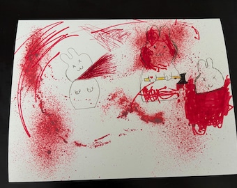 Bunny Massacre Drawing