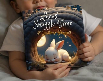 Christening Gift, Personalized Bedtime Prayer Book for Kids, Custom Baby Gift, Baptism, First Communion Keepsake, with Name & Dedication