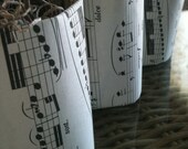 12 Vintage Sheet Music Starter Pots