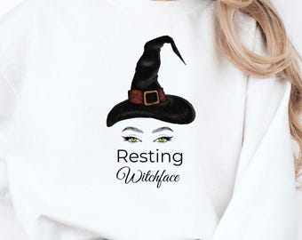 Halloween Shirt, Witch Shirt, Halloween Witch, Spooky Season, Trick or Treat, Wicked, Resting Witchface, Halloween Gift, Halloween Lover